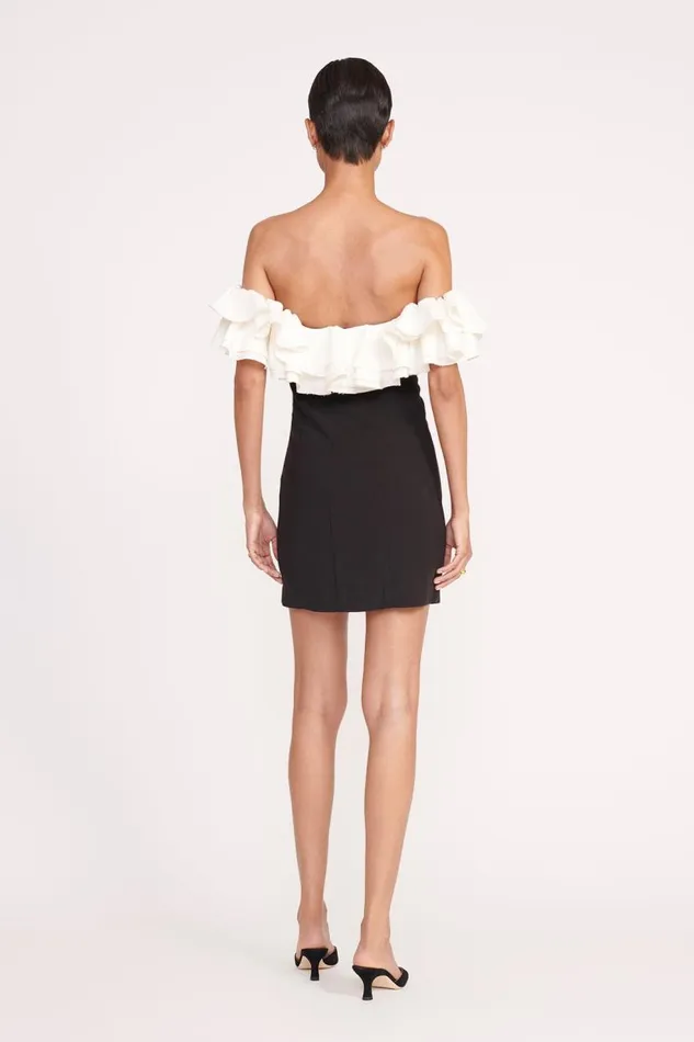 Women STAUD KIARA DRESS BLACK IVORY STAUD Dresses Women STAUD KIARA DRESS BLACK IVORY STAUD Dresses