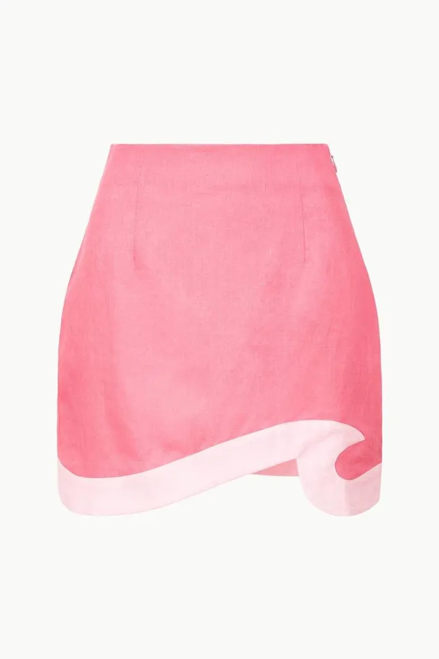 Women STAUD LEANDRO SKIRT CORAL PARADISE PEARL PINK STAUD Skirts Women STAUD LEANDRO SKIRT CORAL PARADISE PEARL PINK STAUD Skirts