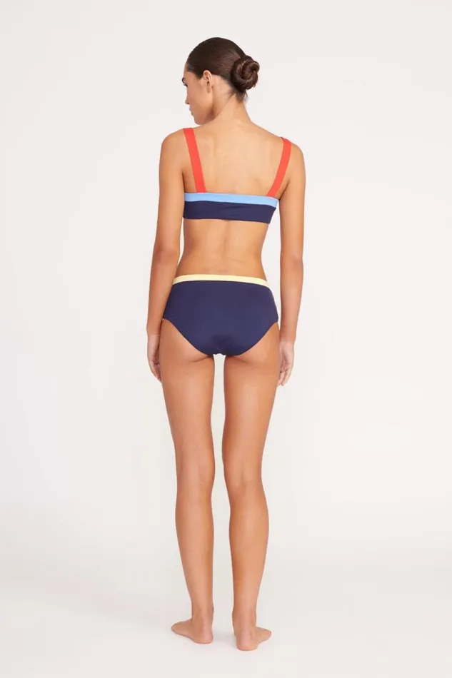 Women STAUD LIV BIKINI TOP NAVY COLORBLOCK STAUD Bikinis Women STAUD LIV BIKINI TOP NAVY COLORBLOCK STAUD Bikinis