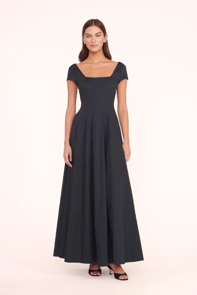 Women STAUD MAXI SHORT SLEEVE WELLS DRESS BLACK STAUD Dresses Women STAUD MAXI SHORT SLEEVE WELLS DRESS BLACK STAUD Dresses