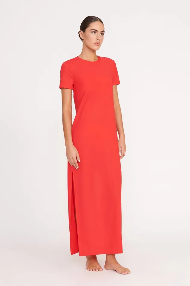 Women STAUD OTTILIE DRESS RED ROSE STAUD CoverUps Women STAUD OTTILIE DRESS RED ROSE STAUD CoverUps