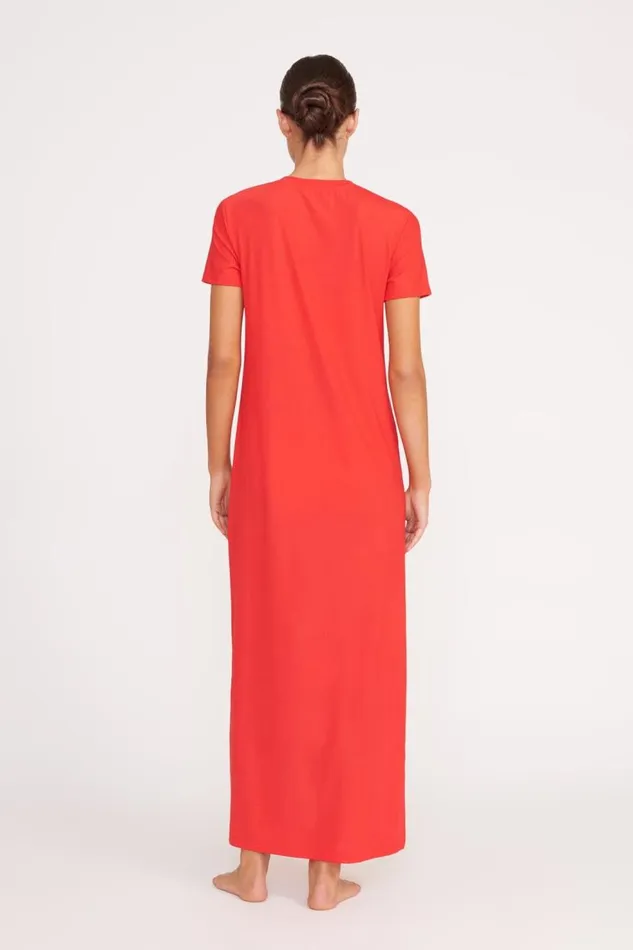 Women STAUD OTTILIE DRESS RED ROSE STAUD CoverUps Women STAUD OTTILIE DRESS RED ROSE STAUD CoverUps