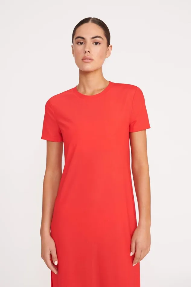 Women STAUD OTTILIE DRESS RED ROSE STAUD CoverUps Women STAUD OTTILIE DRESS RED ROSE STAUD CoverUps