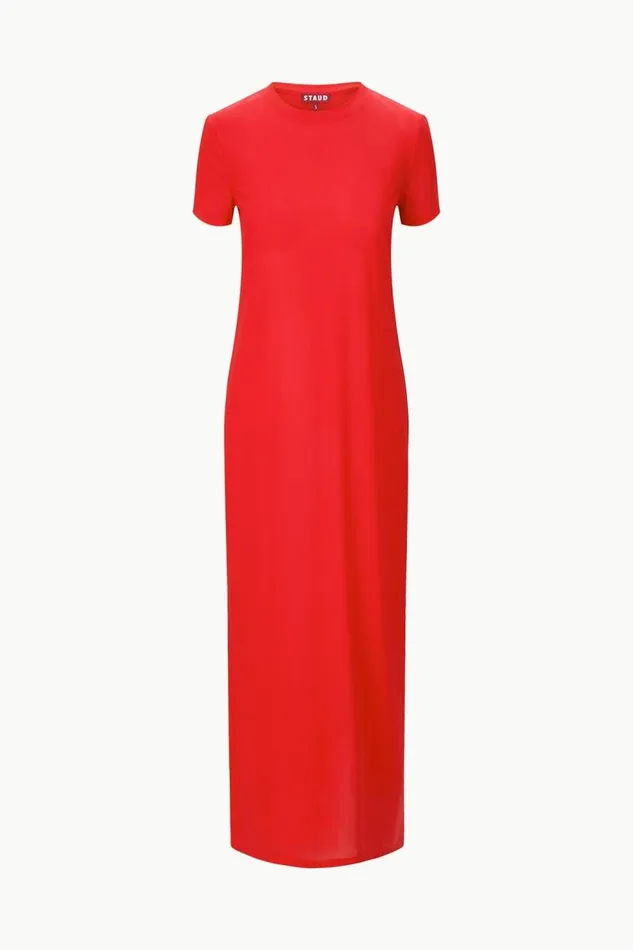 Women STAUD OTTILIE DRESS RED ROSE STAUD CoverUps Women STAUD OTTILIE DRESS RED ROSE STAUD CoverUps