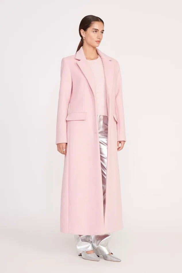 Women STAUD SANZA COAT PINK SORBET STAUD Outerwear and Jackets Women STAUD SANZA COAT PINK SORBET STAUD Outerwear and Jackets