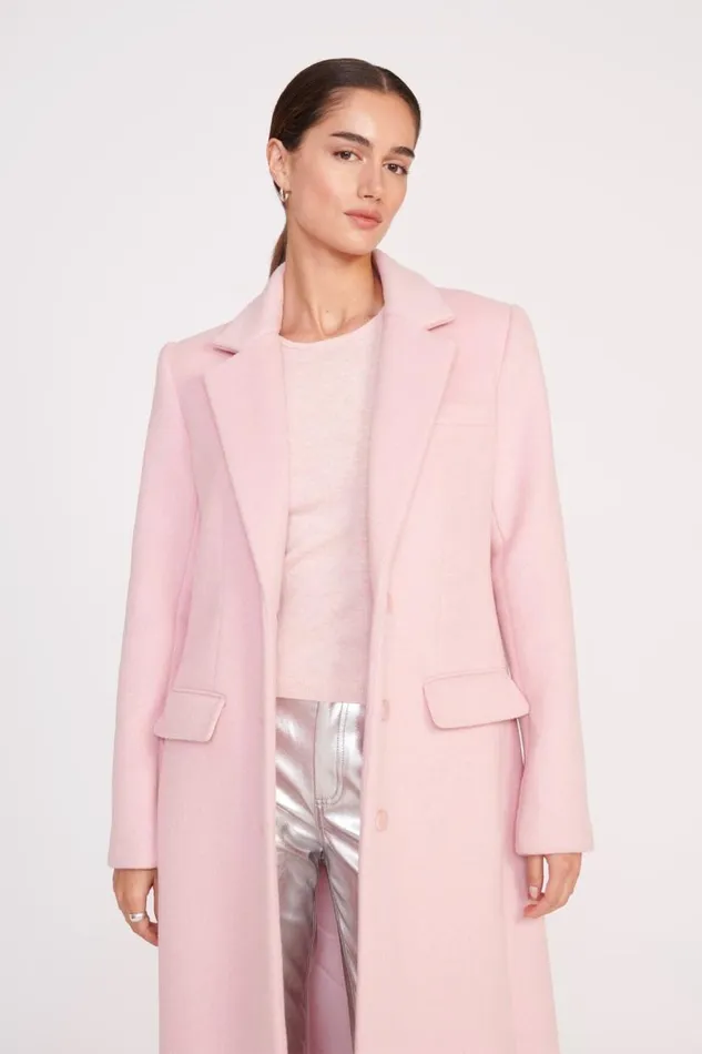 Women STAUD SANZA COAT PINK SORBET STAUD Outerwear and Jackets Women STAUD SANZA COAT PINK SORBET STAUD Outerwear and Jackets
