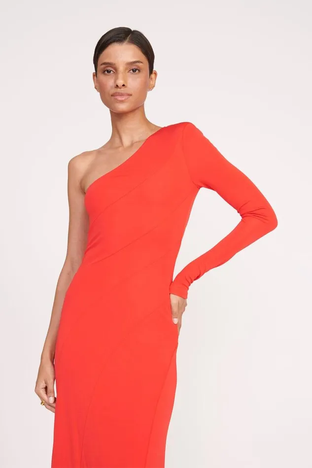 Women STAUD SERENA DRESS RED ROSE STAUD Dresses Women STAUD SERENA DRESS RED ROSE STAUD Dresses