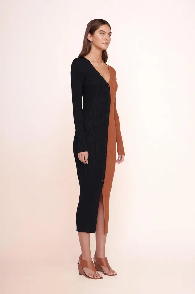 Women STAUD SHOKO SWEATER TAN BLACK STAUD Dresses Women STAUD SHOKO SWEATER TAN BLACK STAUD Dresses