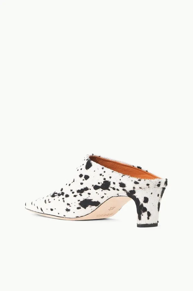 Women STAUD WALLY MULE BLACK and WHITE HAIRCALF STAUD Mules and Flats Women STAUD WALLY MULE BLACK and WHITE HAIRCALF STAUD Mules and Flats