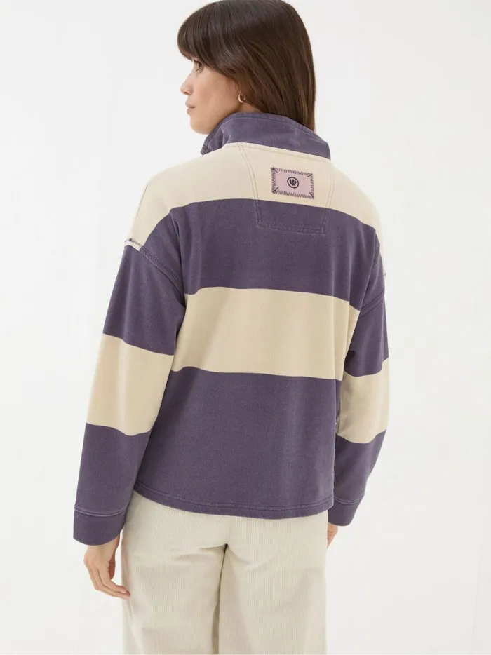 Women Sweatshirts and Hoodies Fat Face Airlie Purple Striped Relaxed Sweat Top Women Sweatshirts and Hoodies Fat Face Airlie Purple Striped Relaxed Sweat Top