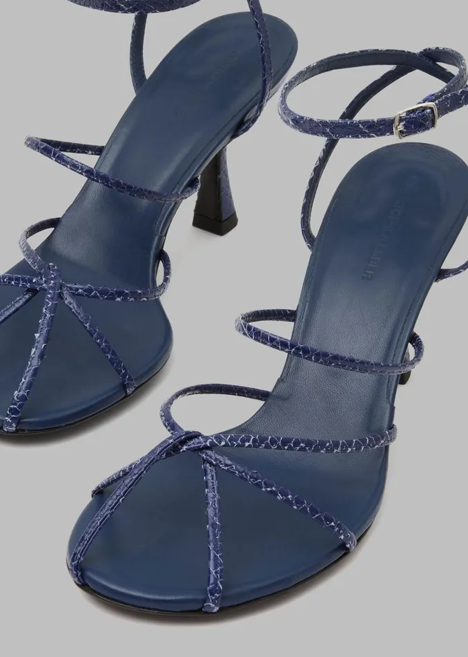 Women The Frankie Shop Christopher Esber Blaze Embossed Heels 8211 Sodalite