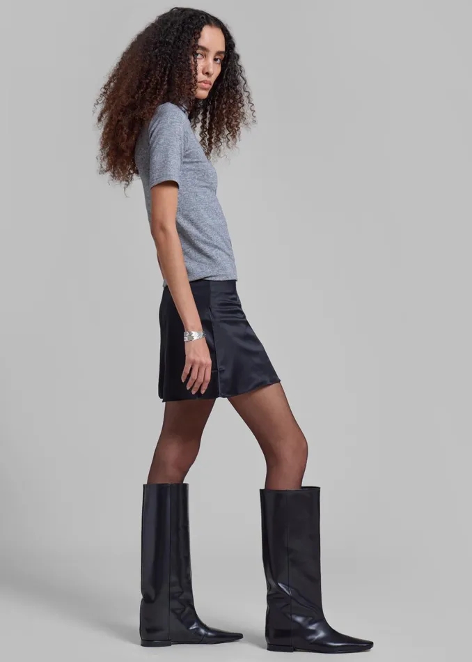 Women The Frankie Shop Loulou Studio Lirone High Boots 8211 Black