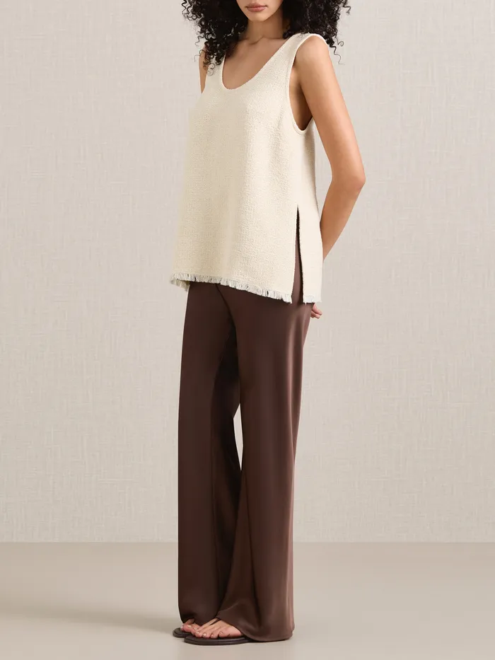 Women The UNDONE AEmery 8211 Myrna Bias Pant in Chocolate Brown Pants