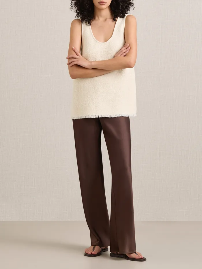 Women The UNDONE AEmery 8211 Myrna Bias Pant in Chocolate Brown Pants