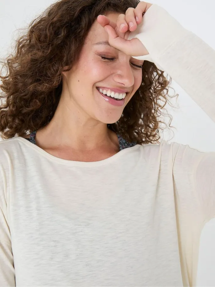 Women Tops and TShirts Fat Face Natural Cotton Blend Gio Top