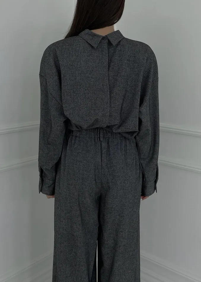 Women Tops The Frankie Shop Casey Reversible Button Up Shirt 8211 Charcoal