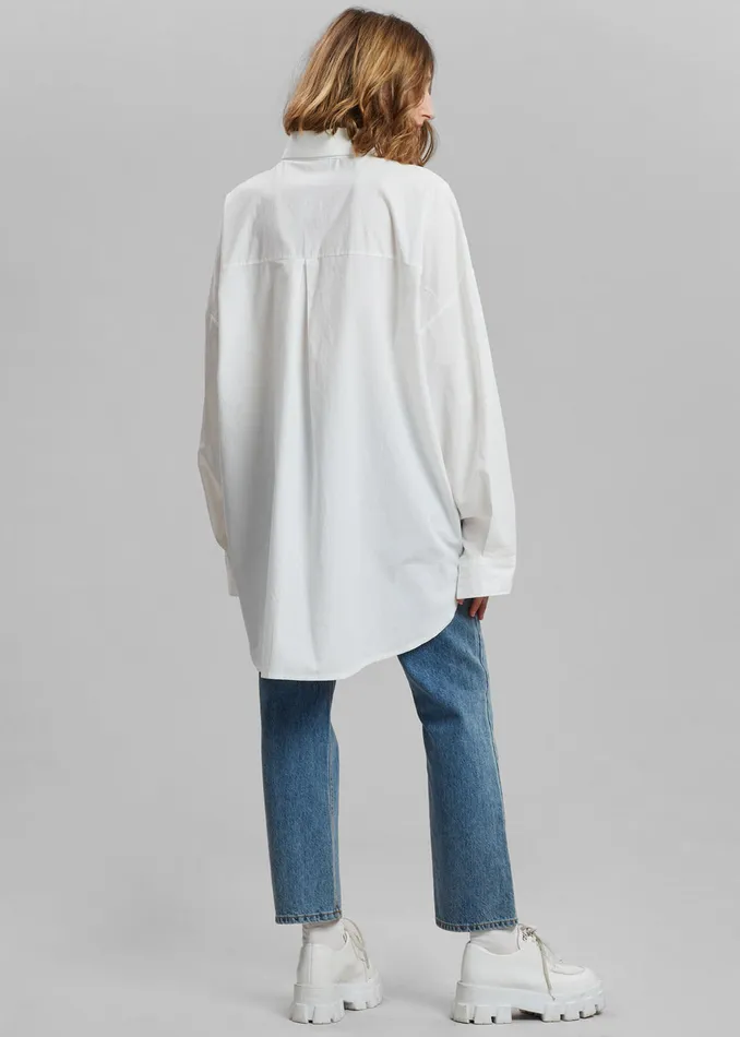 Women Tops The Frankie Shop Elide Shirt 8211 Optic White