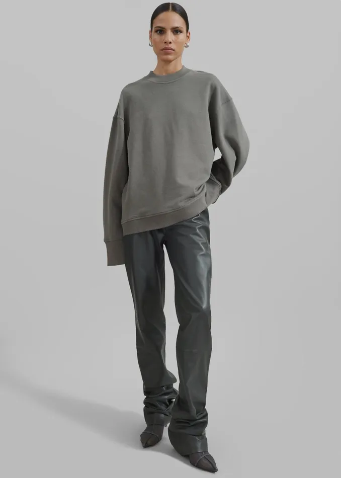 Women Tops The Frankie Shop Talia Sweatshirt 8211 Light Khaki