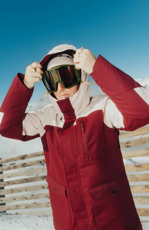 Women Utility Snow Jacket Red Mix O039Neill Ski Jackets