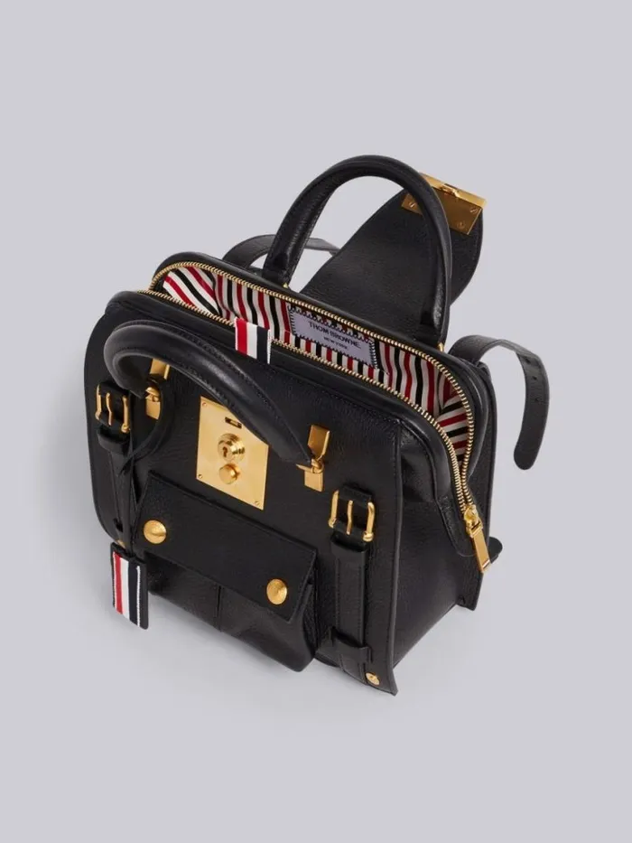 Women Ziptop Mrs Thom Mini Backpack Black Thom Browne Backpacks and Bumbags Women Ziptop Mrs Thom Mini Backpack Black Thom Browne Backpacks and Bumbags