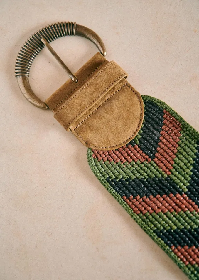 Womens Carlie Belt Kaki Multi Szane Belts