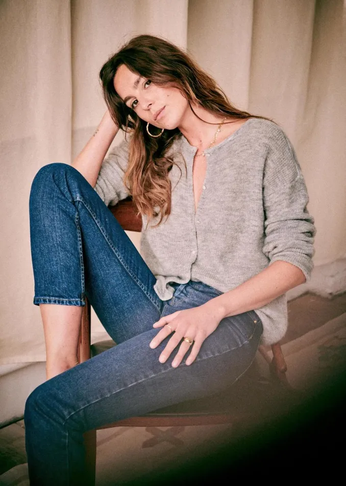 Womens Gaspard Jumper Gray Marl Szane Knitwear