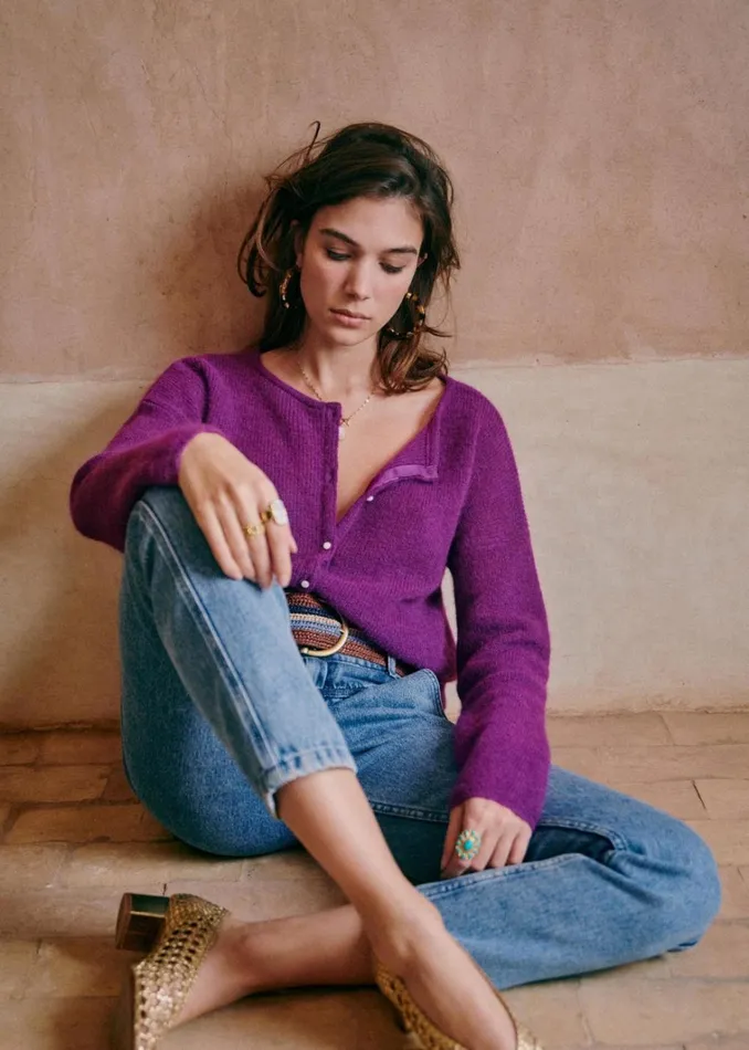 Womens Gaspard Jumper Purple Szane Knitwear