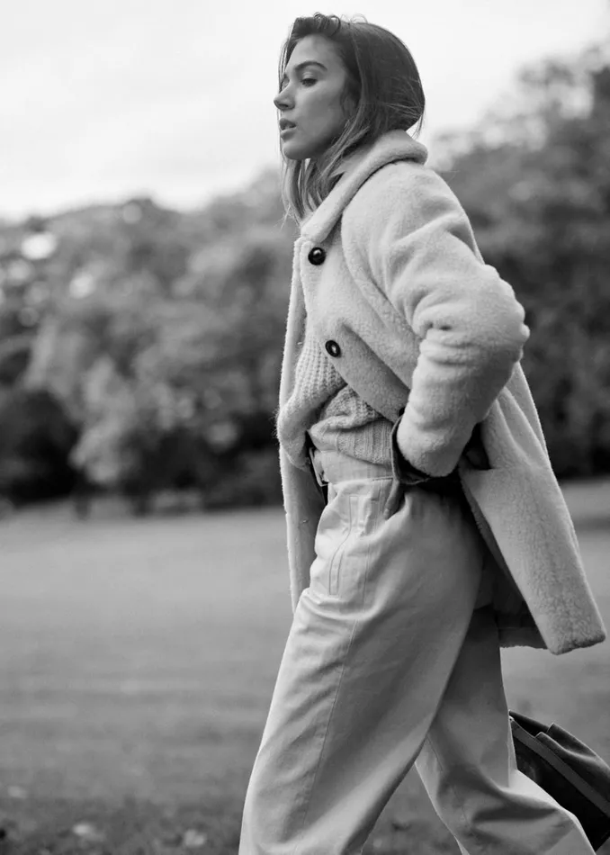 Womens Isae Coat Ecru Szane Jackets and Coats