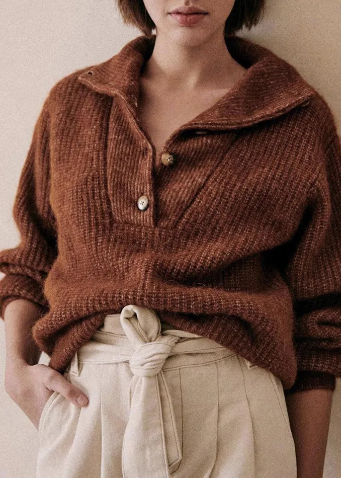 Womens Micky Jumper Hazelnut Szane Knitwear