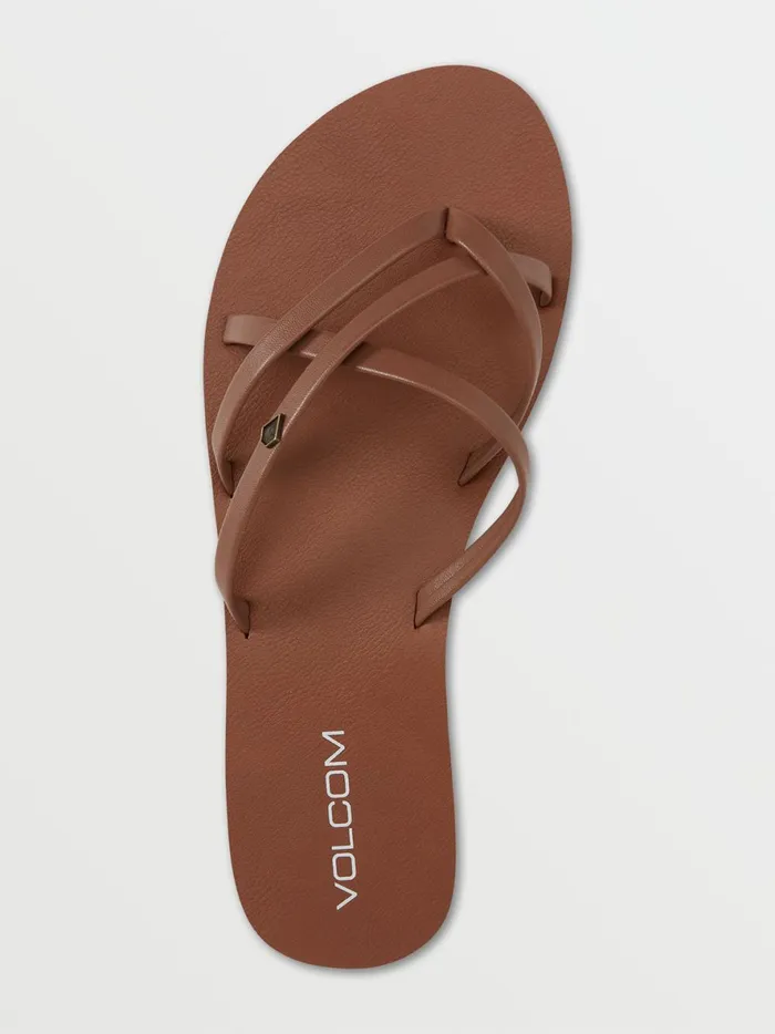 Womens New School II Sandal 8211 Cognac Volcom Surf