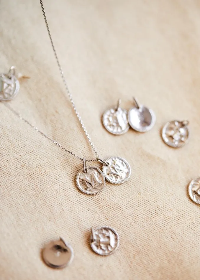 Womens Sara Silver Pendant 8211 Letters Q To Z Letter W Szane Necklaces