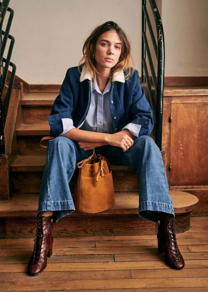 Womens Will Jacket Indigo Col Mouton Szane Jackets and Coats
